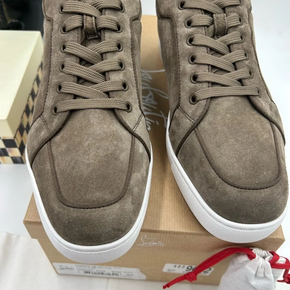 Men’s Christian Louboutin Rantulow Suede Sneakers size 46 made in Italy - Picture 5 of 13